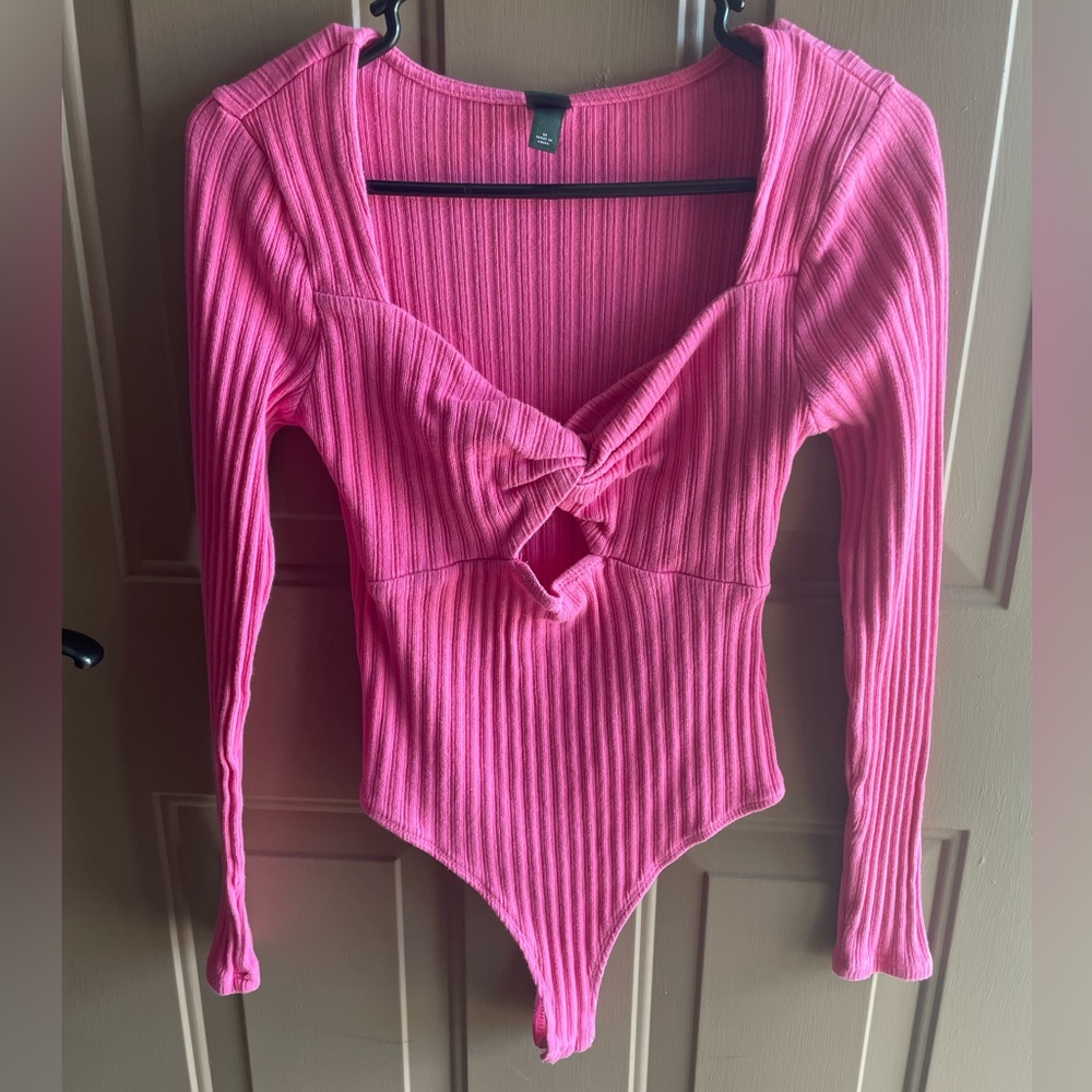 NEW Wild Fable Pink Body Suit Size Medium